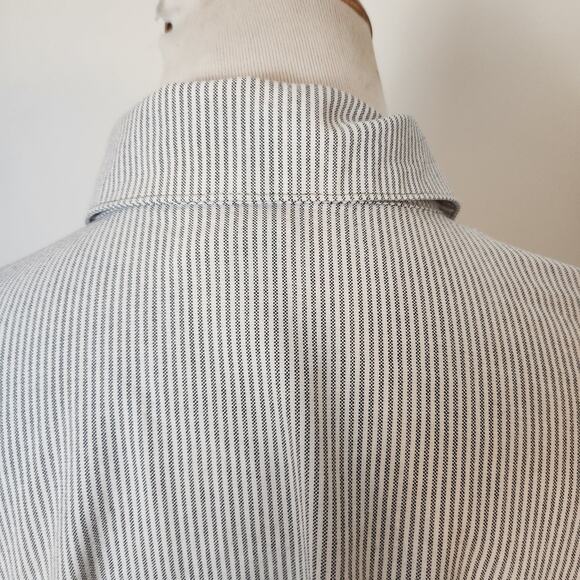 FLAW Planet by Lauren G Shirt One Size Womens Oversized Stripe Lagenlook Top - Picture 9 of 16